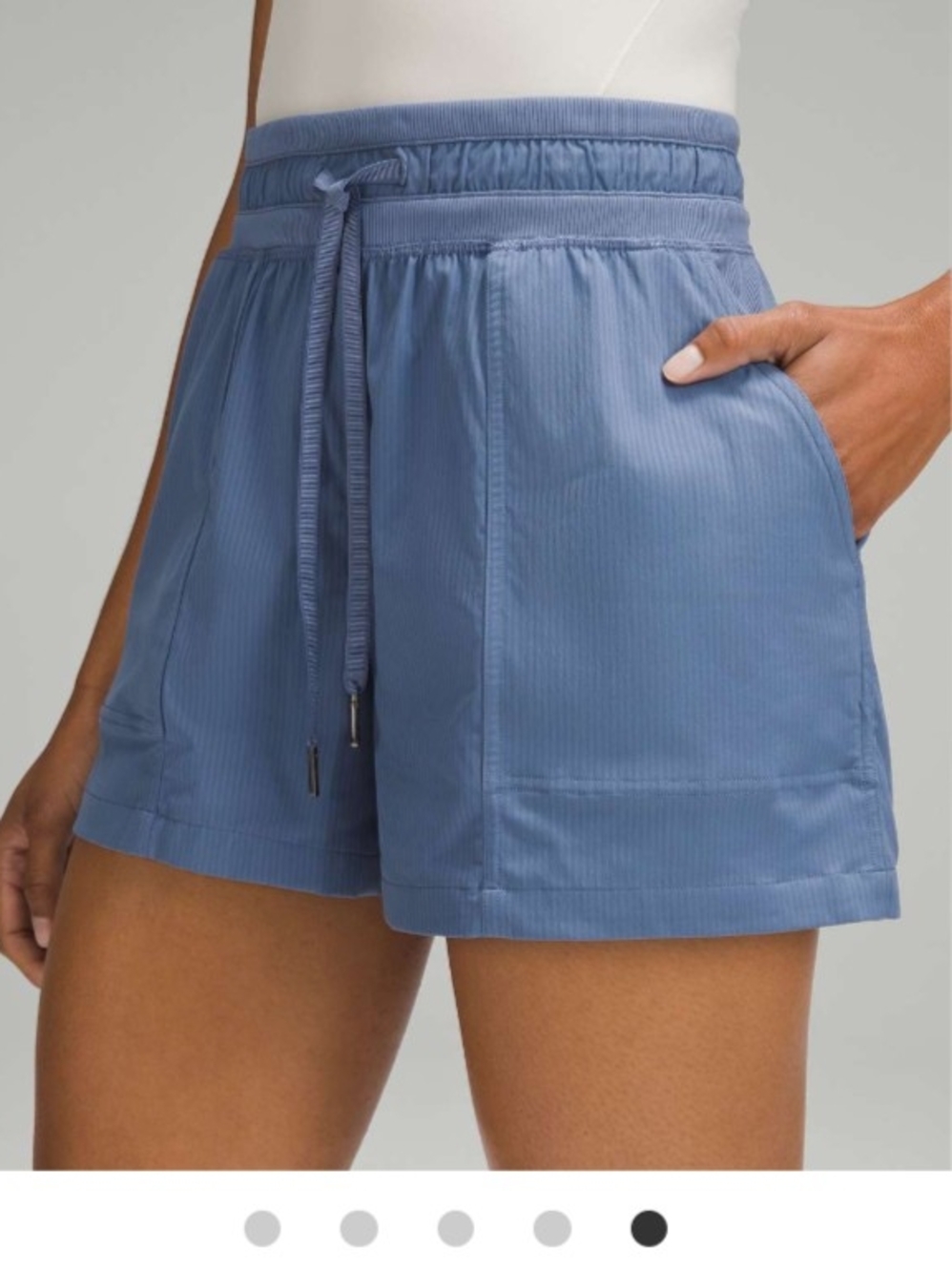 lululemon athletica Ribbed Drawstring Shorts - Gray (Check Other Pic For Color)